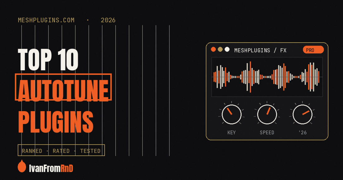 Top 10 autotune and pitch correction plugins 2026 cover — Meshplugins