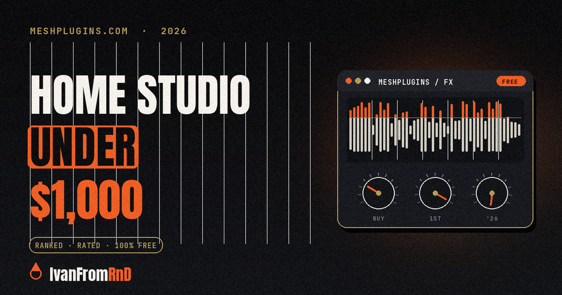 Best budget home studio setup under $1,000 in 2026 - Meshplugins.com
