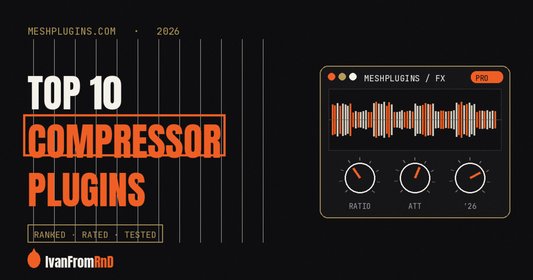 Top 10 compressor plugins 2026 cover — Meshplugins