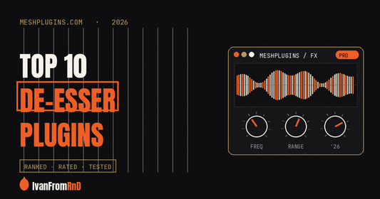 Top 10 de-esser plugins 2026 cover — Meshplugins