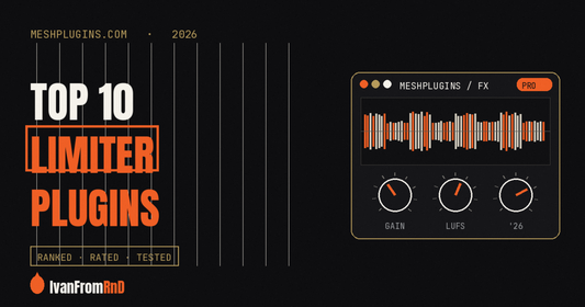 Top 10 limiter plugins 2026 cover — Meshplugins