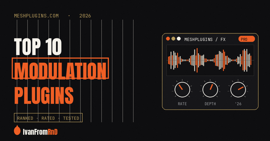 Top 10 modulation plugins 2026 cover — Meshplugins