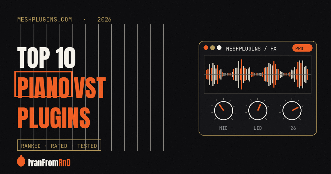 Top 10 piano VST plugins 2026 cover — Meshplugins