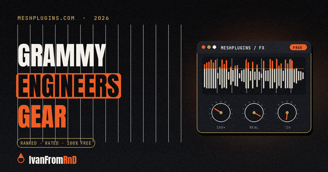 Studio gear used by Grammy-winning engineers 2026 - Meshplugins.com