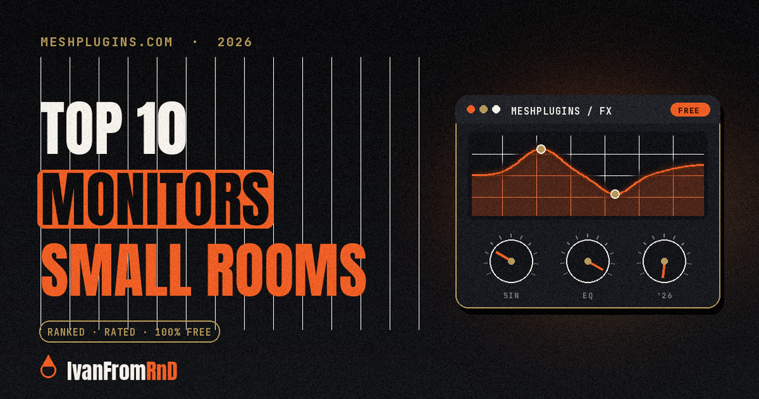 Best studio monitors for small rooms 2026 - Meshplugins.com