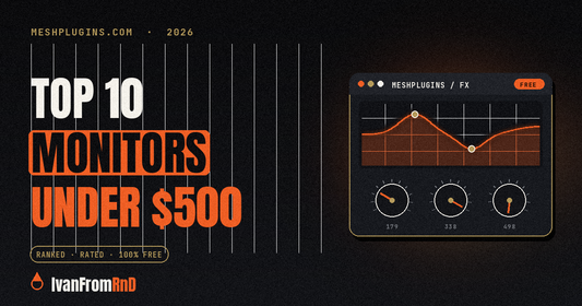 Best studio monitors under 500 dollars 2026 - Meshplugins.com