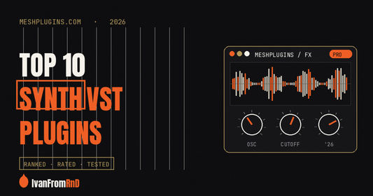 Top 10 synth VST plugins 2026 cover — Meshplugins