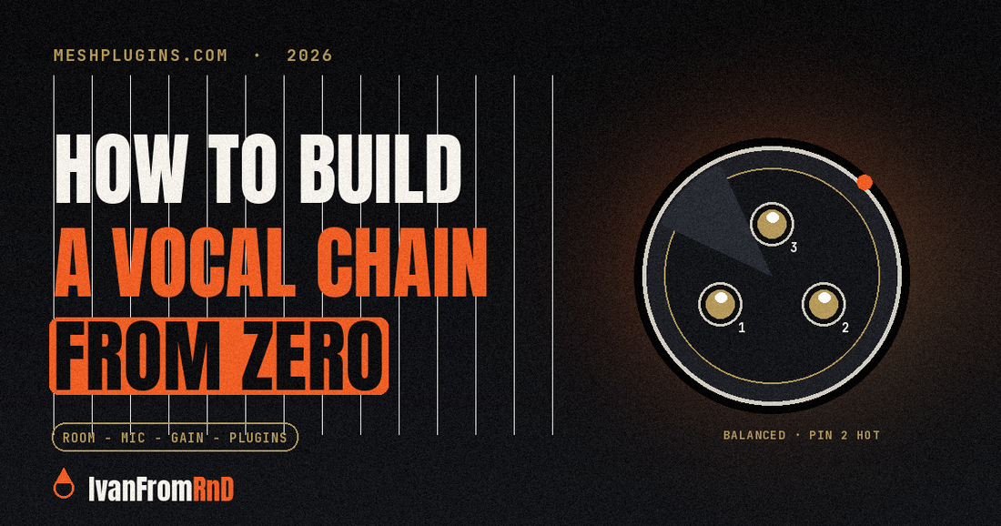 How to build a vocal chain from zero - room, mic, gain and plugins