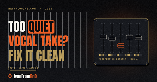 Vocal recorded too quiet: how to raise it without raising the noise floor