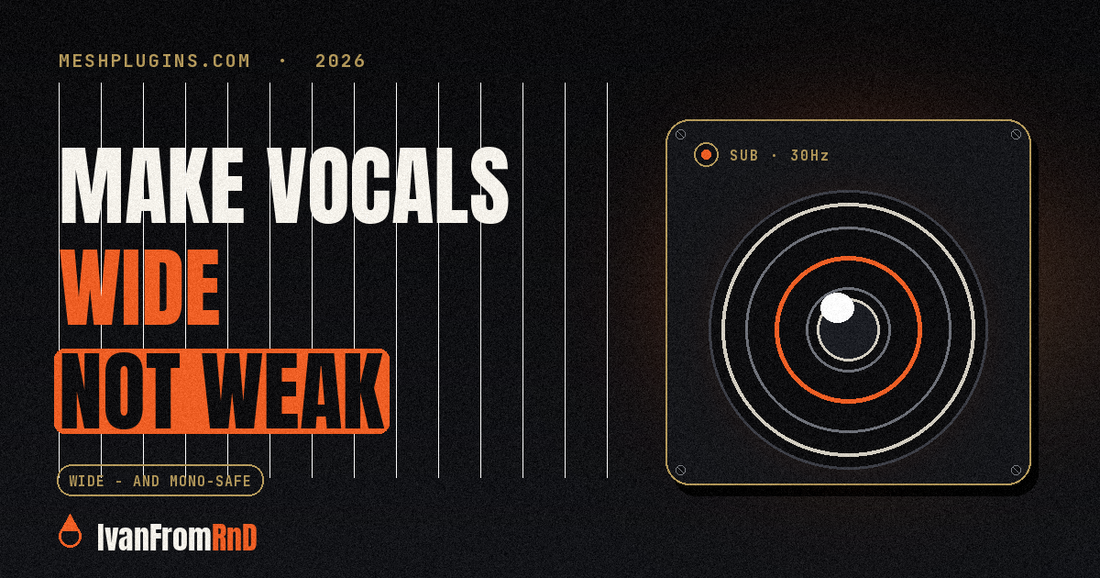 How to make vocals sound wide in a mix