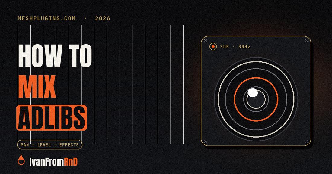 How to mix adlibs with panning level and effects settings