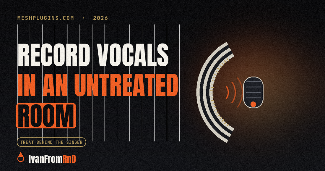 Recording vocals in an untreated room with reflection control