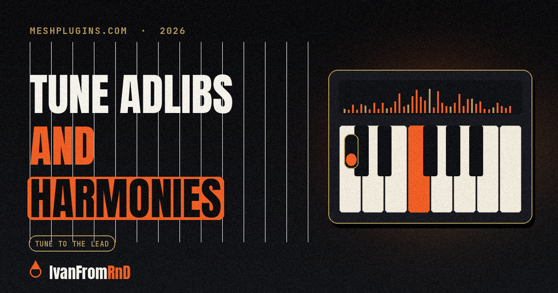 How to tune vocal adlibs and harmonies to the lead