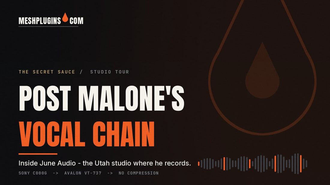 Post Malone's real vocal chain - inside June Audio, the Utah studio where he records