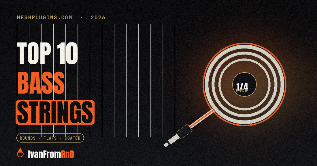 Best bass guitar strings 2026 - Meshplugins.com