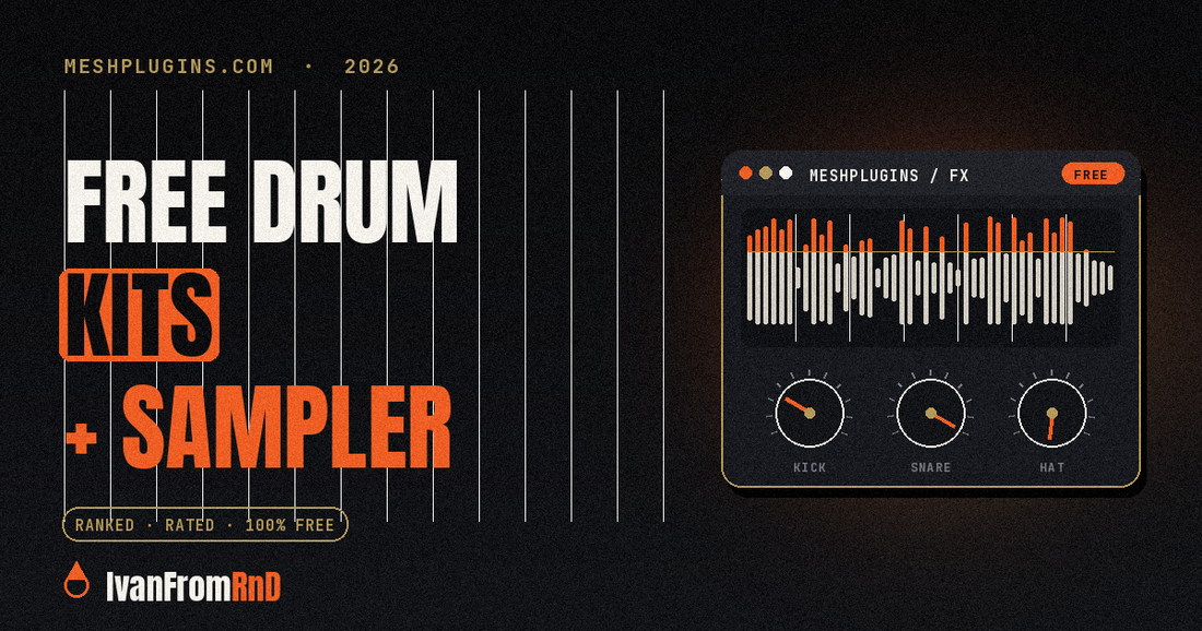 Free drum kits and sampler - IvanFromRnD, Meshplugins.com