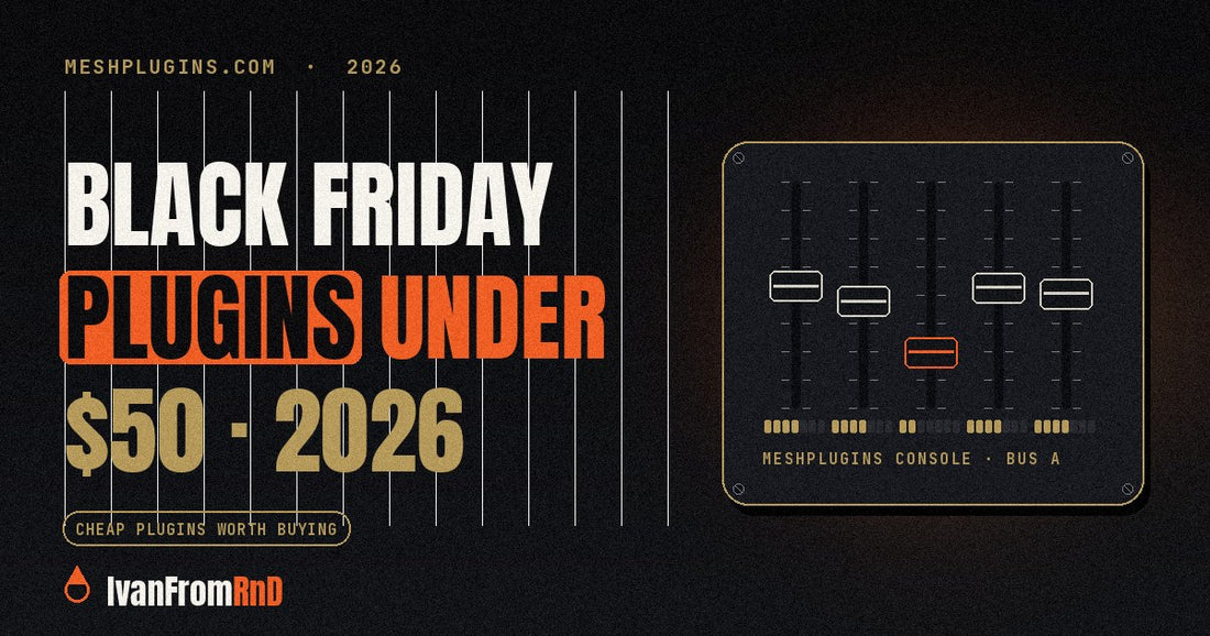 Black Friday plugin deals under $50 in 2026: Sonnox, SSL, UAD and Cableguys plugins