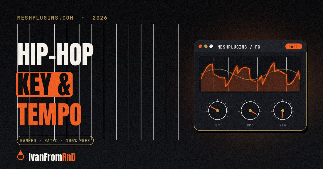 Hip-hop key and tempo chart - Meshplugins.com
