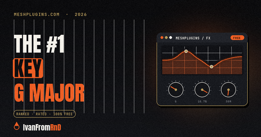 Most popular key in music chart - G major - Meshplugins.com