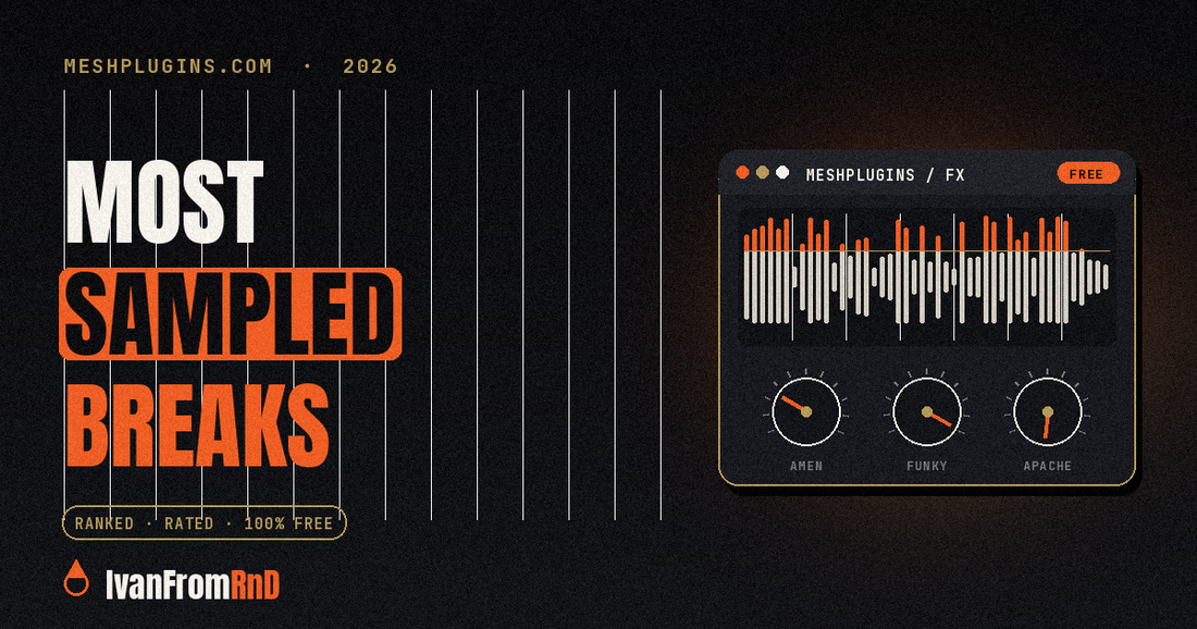 Most sampled drum breaks chart - Amen break - Meshplugins.com