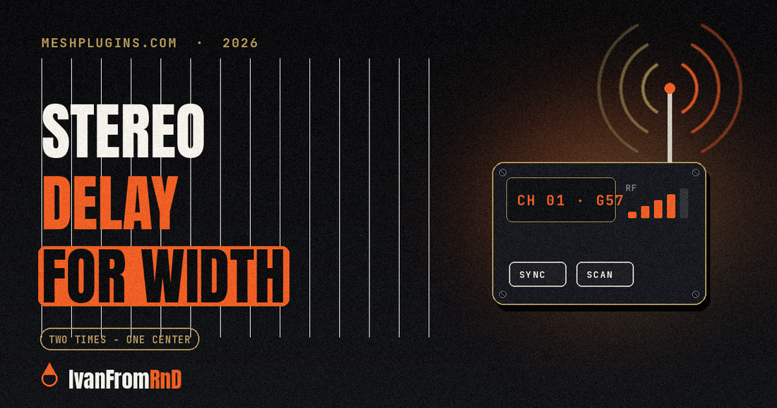 Stereo and ping-pong delay for vocal width