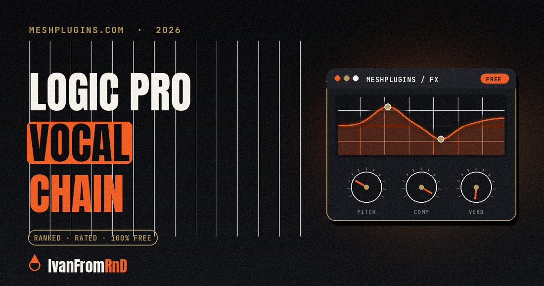 Logic Pro vocal chain with stock plugins - IvanFromRnD, Meshplugins.com