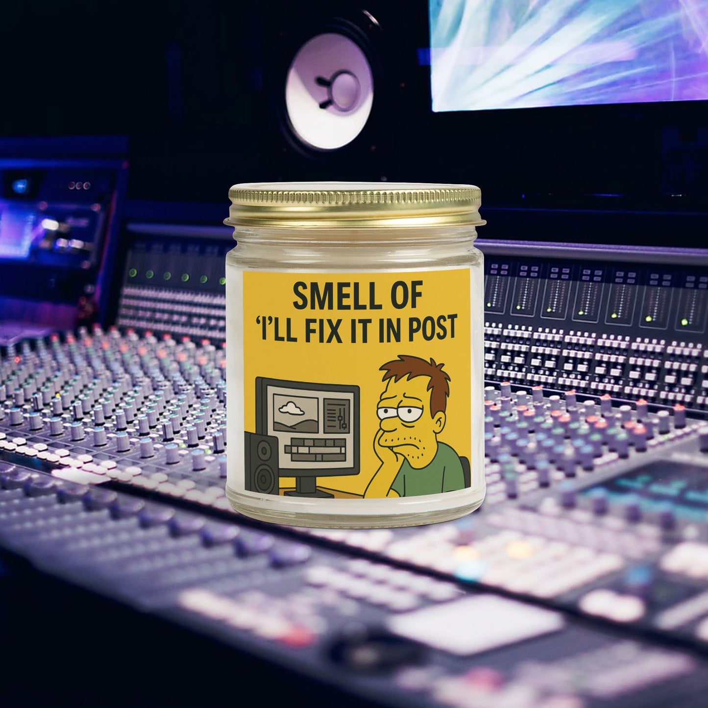 “Smell of ‘I’ll Fix It in Post’” – Scented Candle