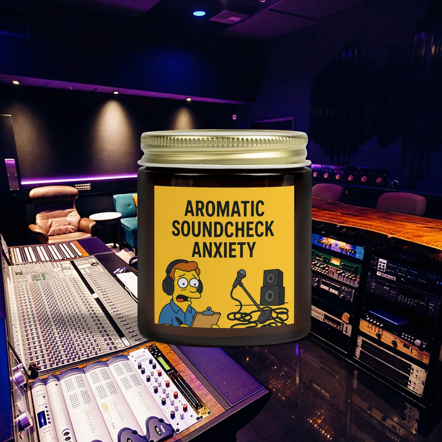 “Aromatic Soundcheck Anxiety” – Scented Candle