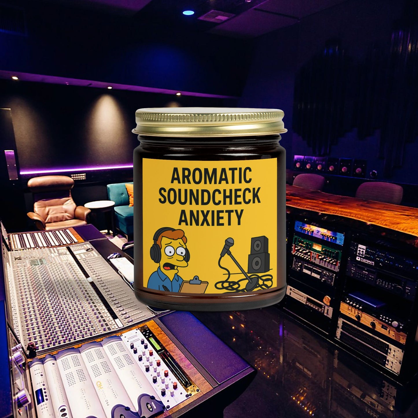 “Aromatic Soundcheck Anxiety” – Scented Candle
