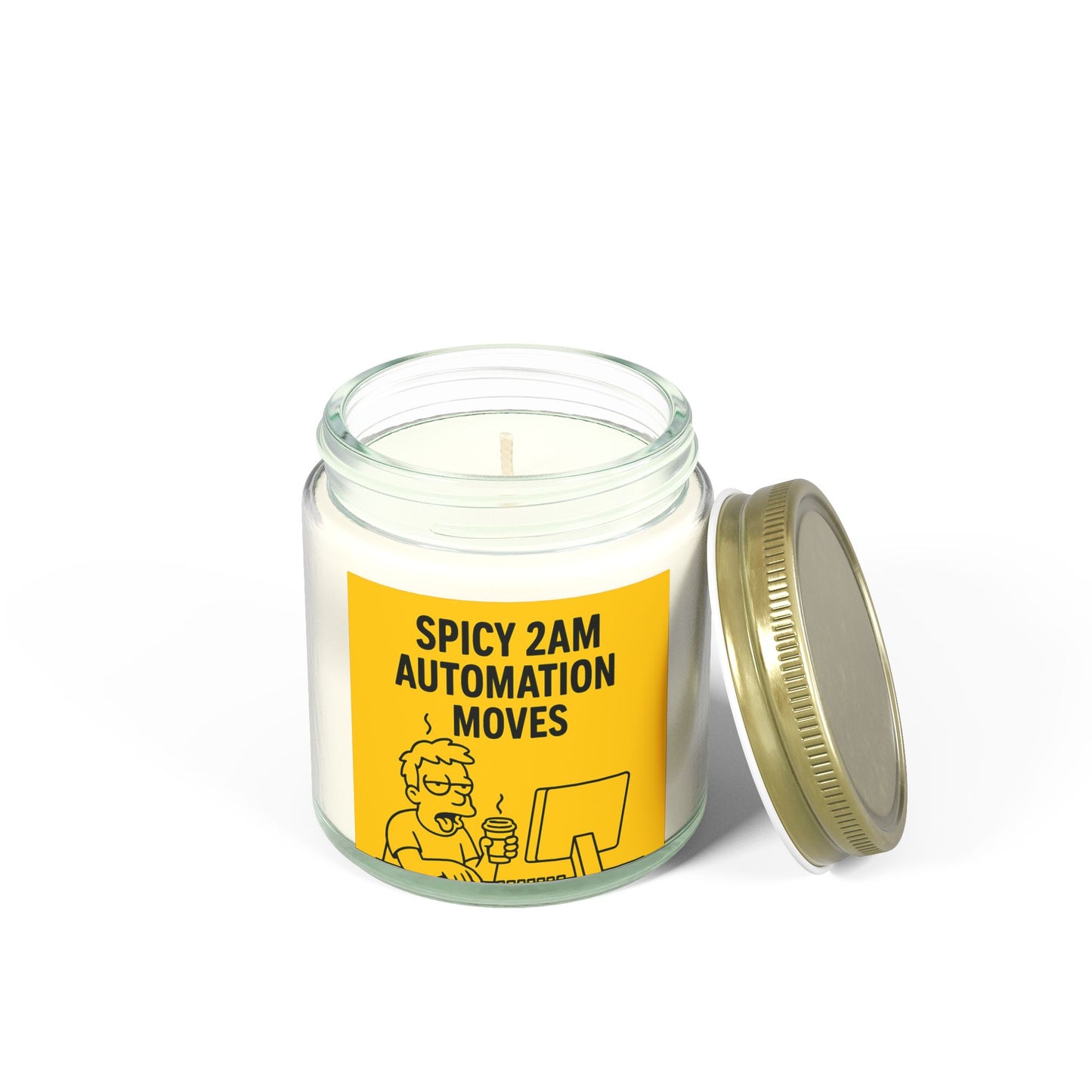 “Spicy 2AM Automation Moves” – Scented Candle