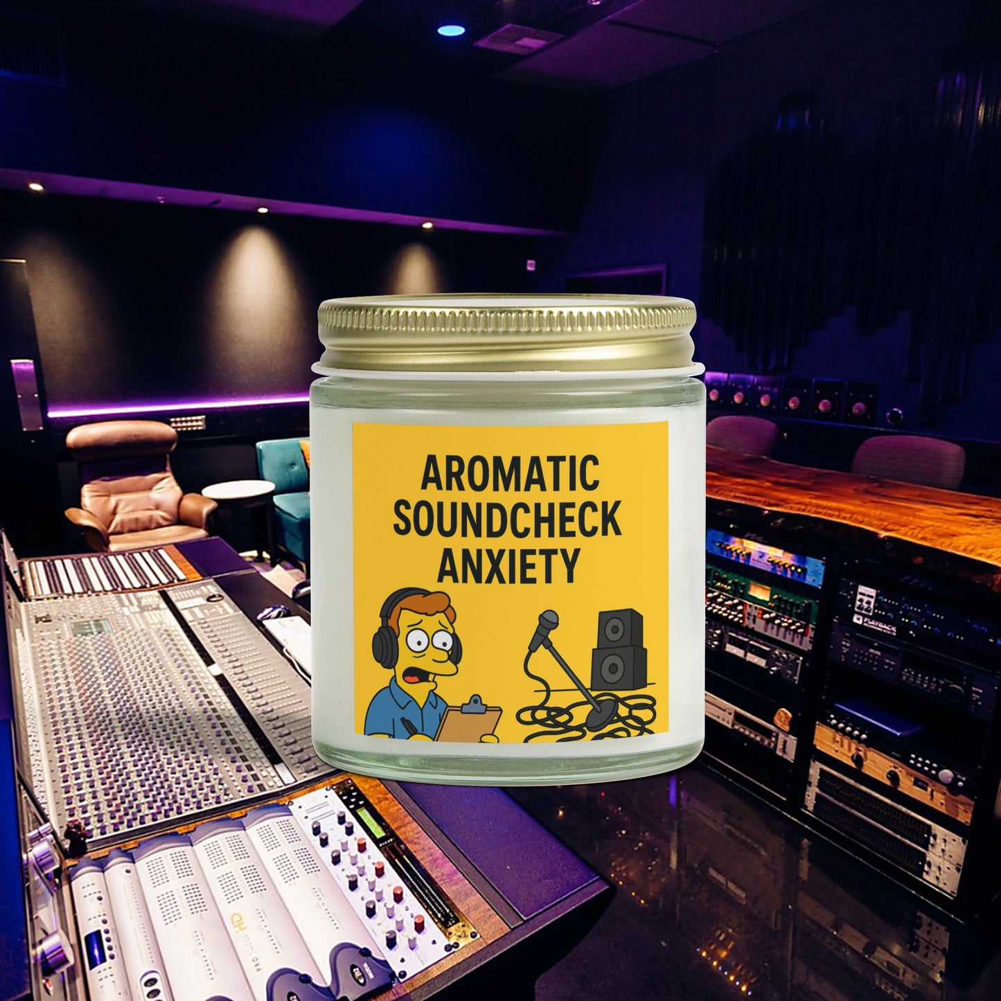 “Aromatic Soundcheck Anxiety” – Scented Candle