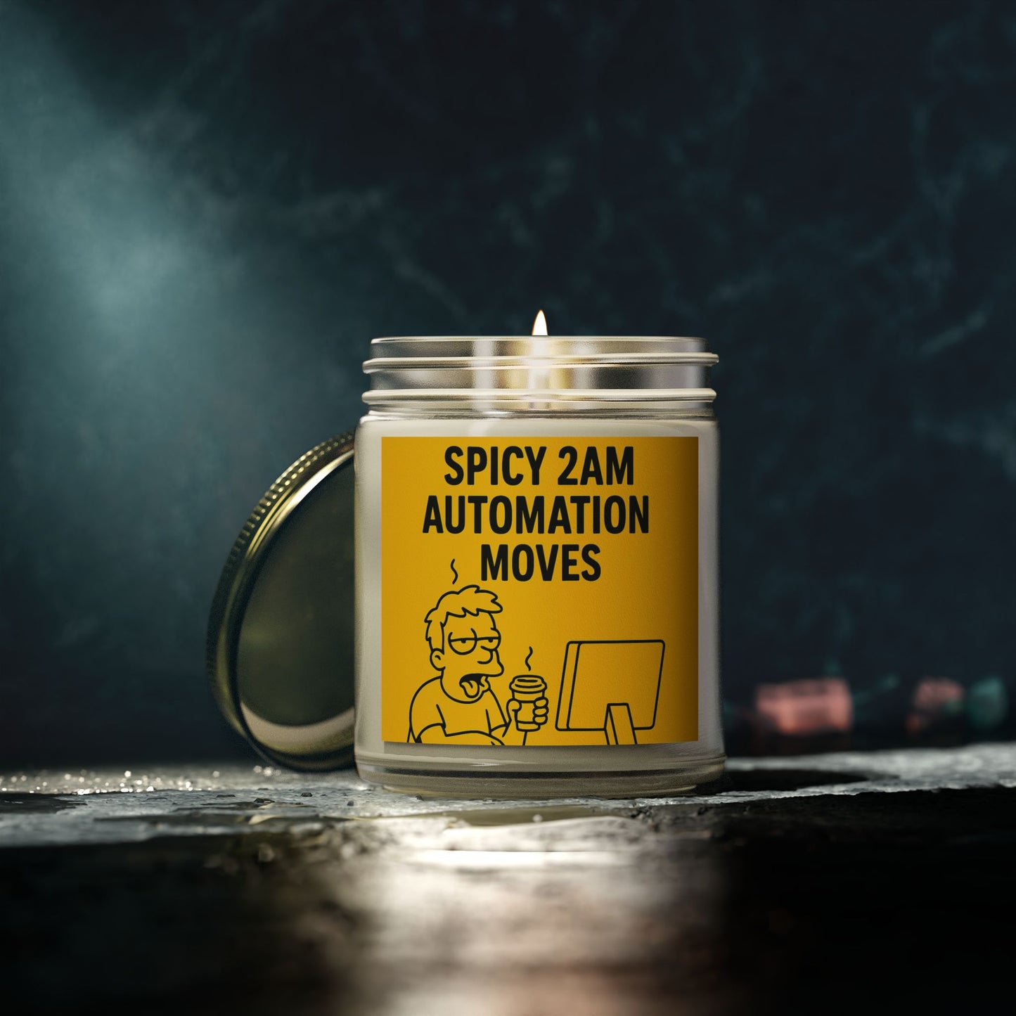“Spicy 2AM Automation Moves” – Scented Candle