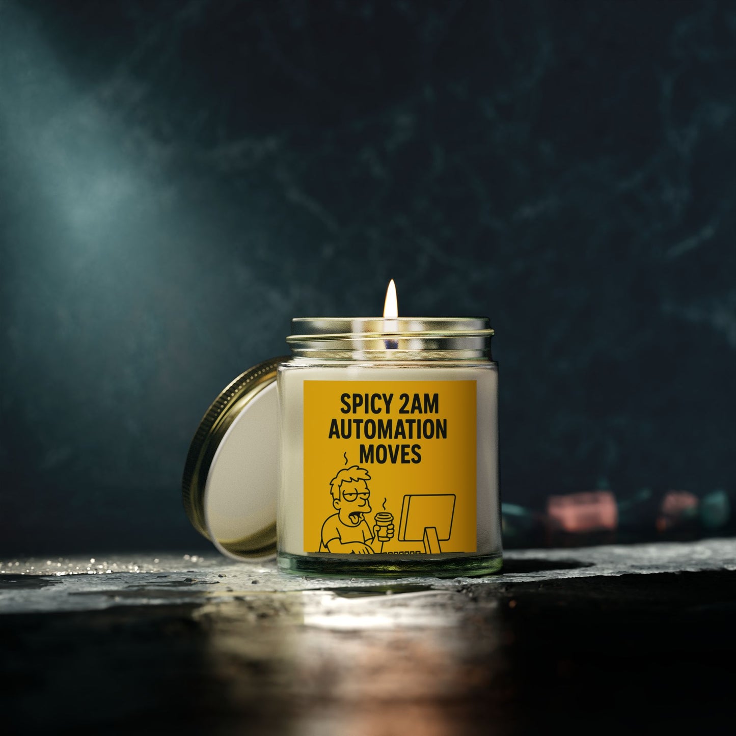 “Spicy 2AM Automation Moves” – Scented Candle