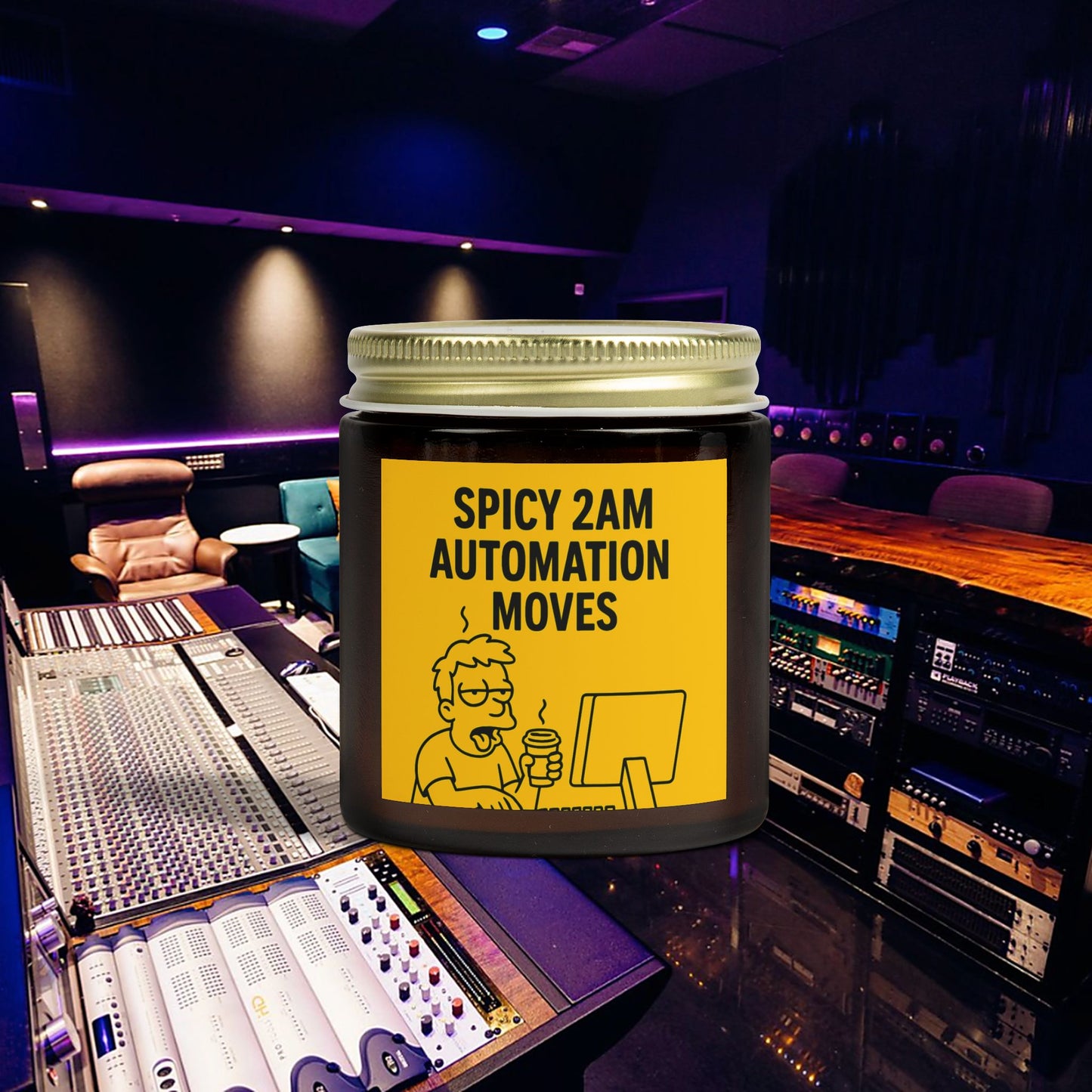 “Spicy 2AM Automation Moves” – Scented Candle