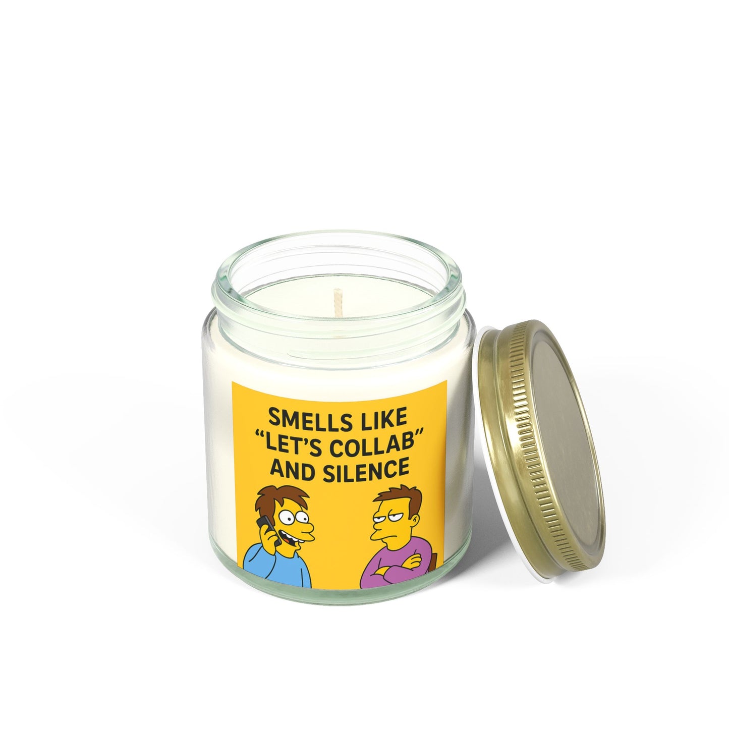 “Smells Like ‘Let’s Collab’ and Silence” – Scented Candle - Fun Gift for Friends