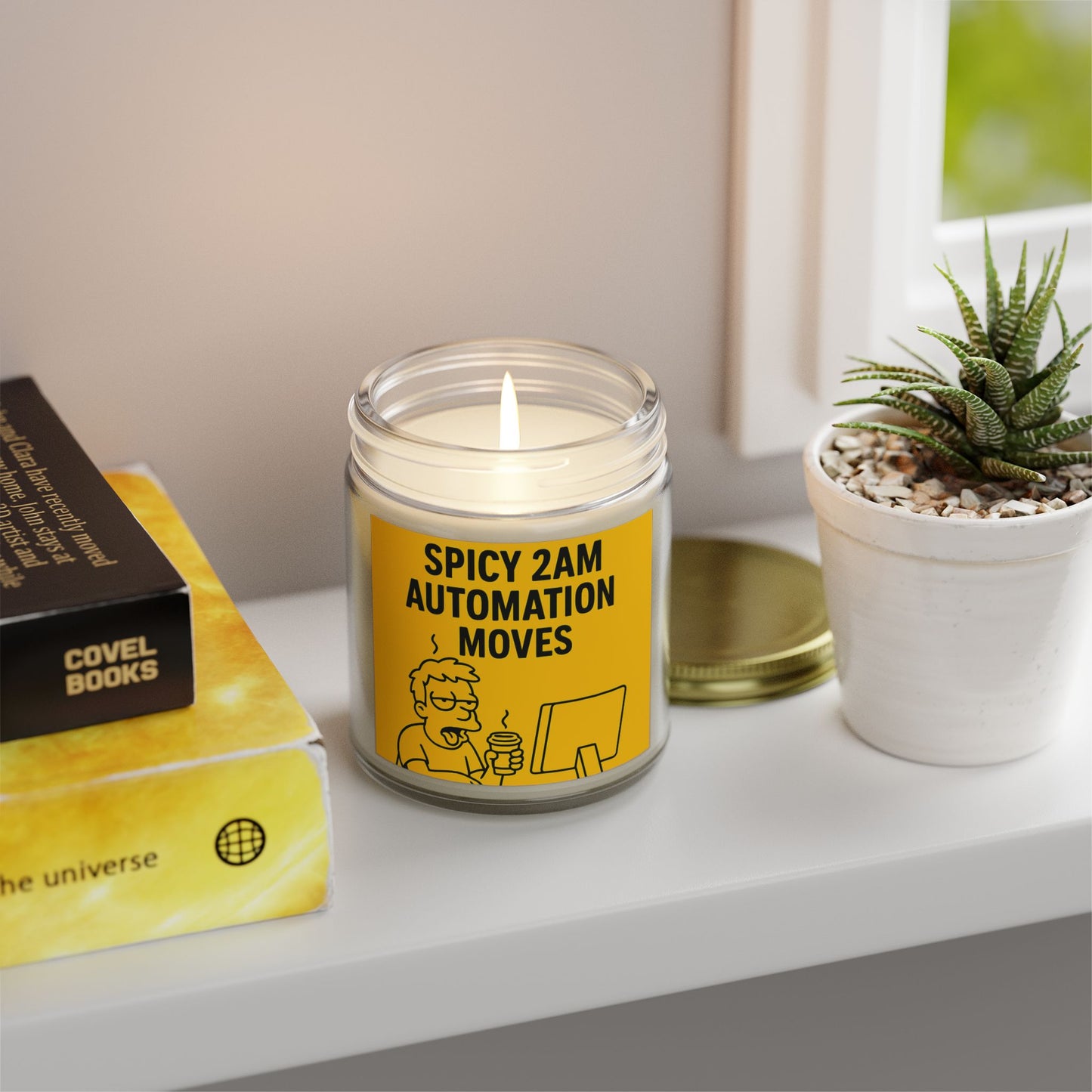 “Spicy 2AM Automation Moves” – Scented Candle