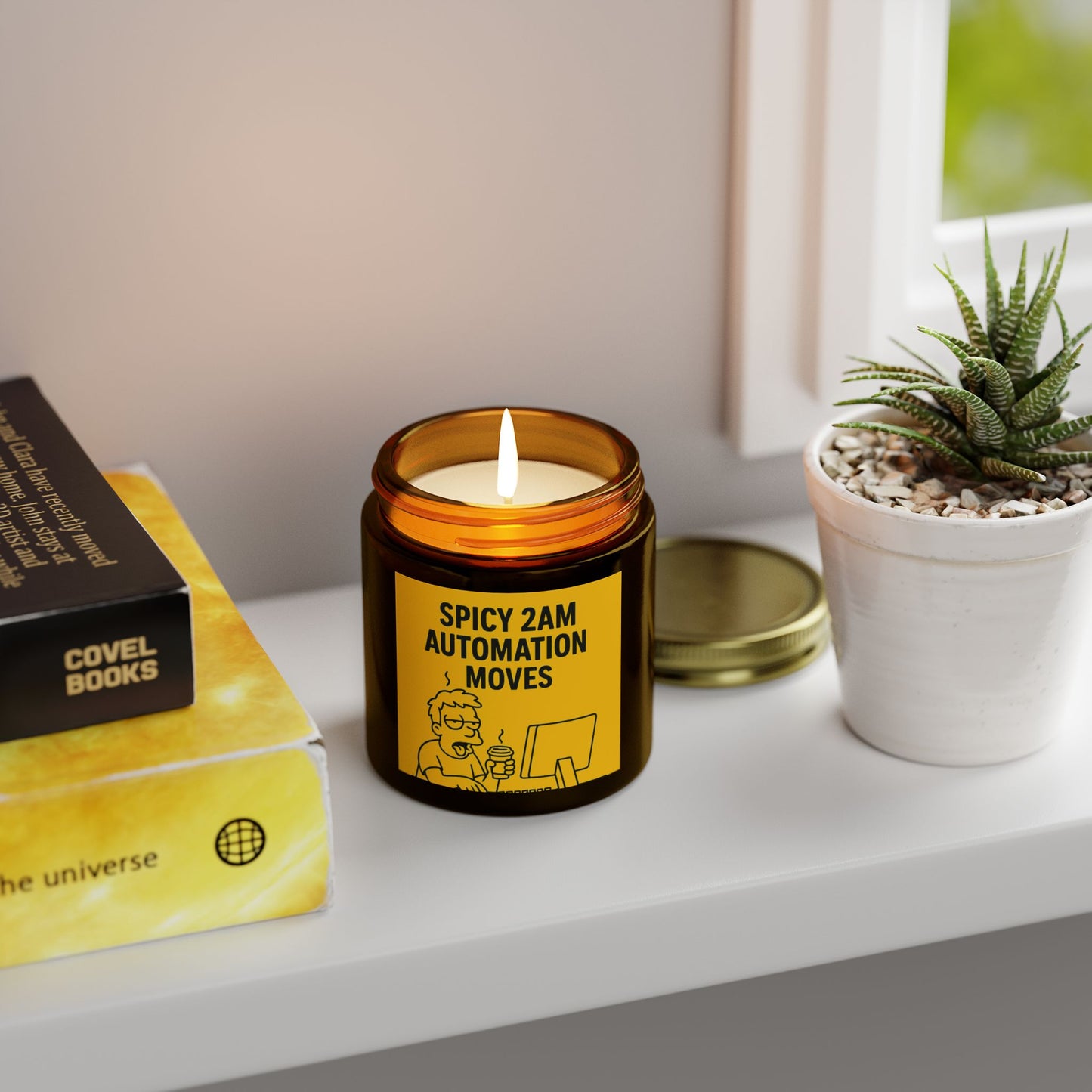 “Spicy 2AM Automation Moves” – Scented Candle