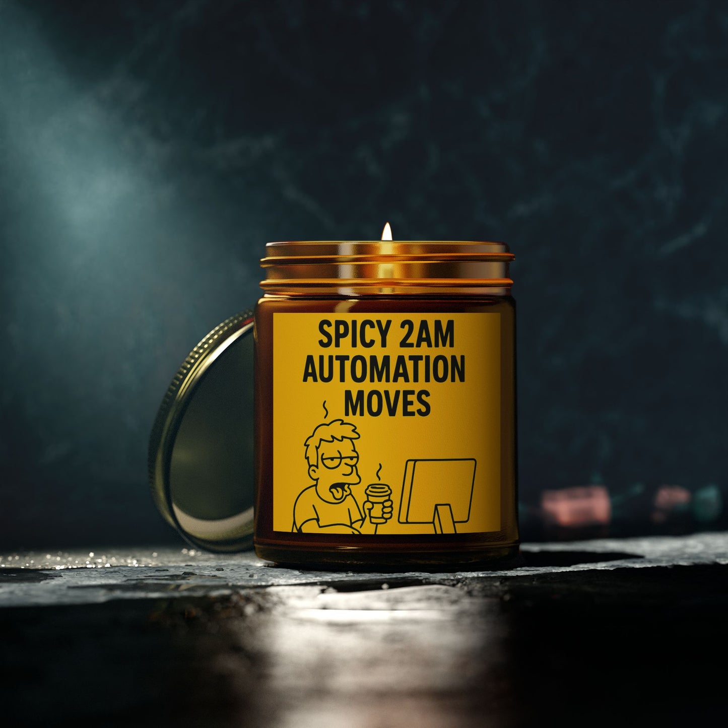 “Spicy 2AM Automation Moves” – Scented Candle