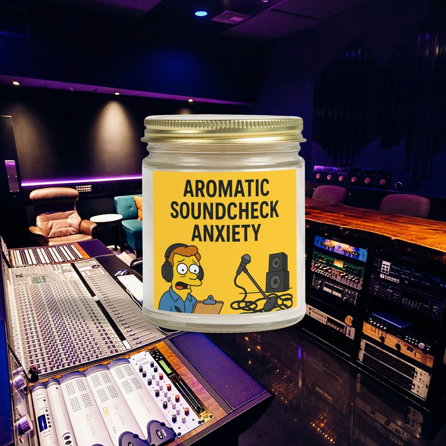 “Aromatic Soundcheck Anxiety” – Scented Candle