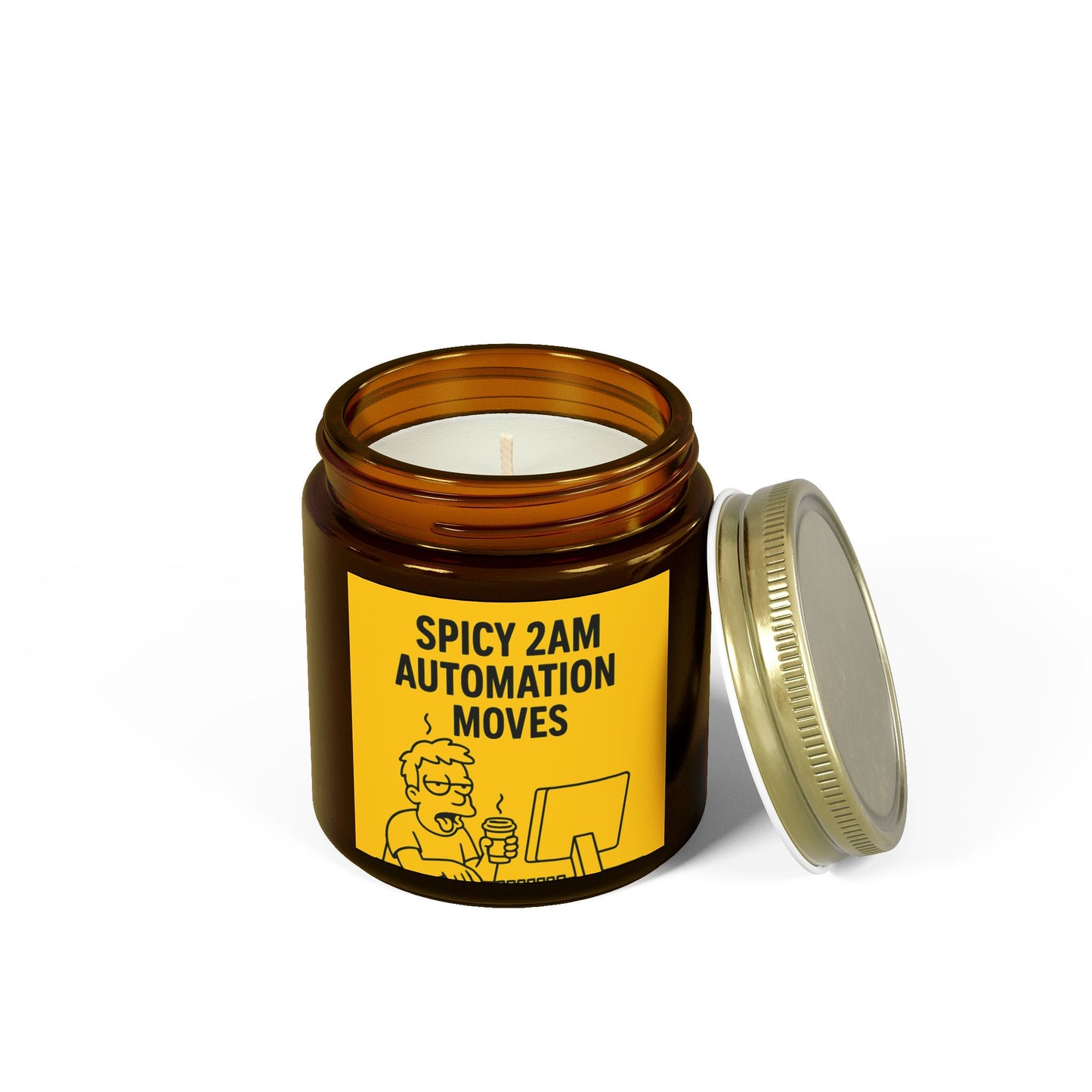 “Spicy 2AM Automation Moves” – Scented Candle