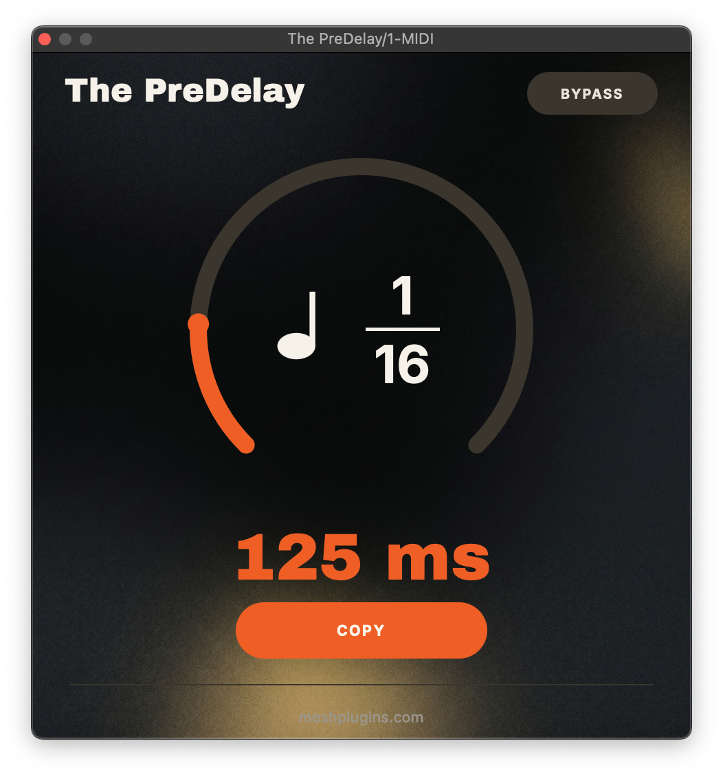The PreDelay – a BPM‑synced pre‑delay calculator