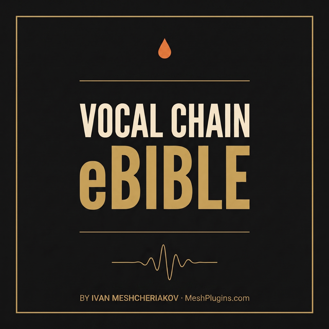 Vocal Chain Bible cover — 88 real vocal chains from Grammy-winning engineers, 187-page PDF